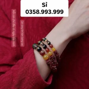 vòng tay chu sa ngũ lộ thần tài giá sỉ